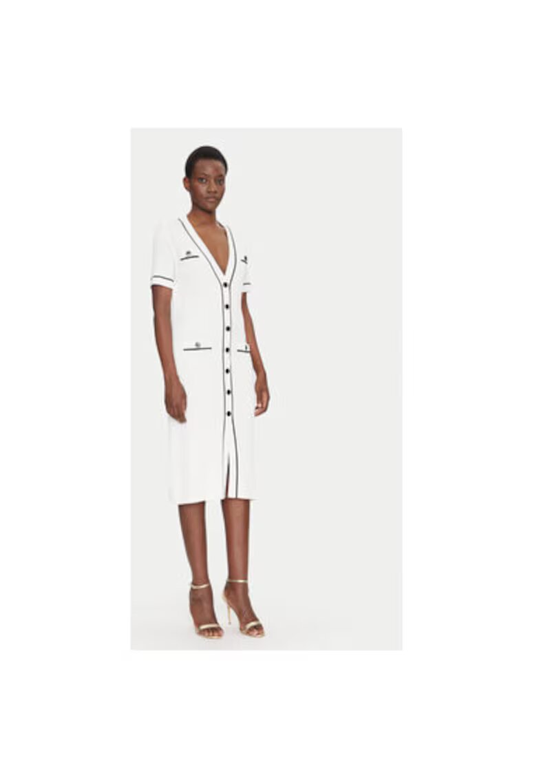 Luisa Spagnoli Rochie dama 100004 CANDELOTTO - Viscoza/Poliamida - Ecru - Ecru