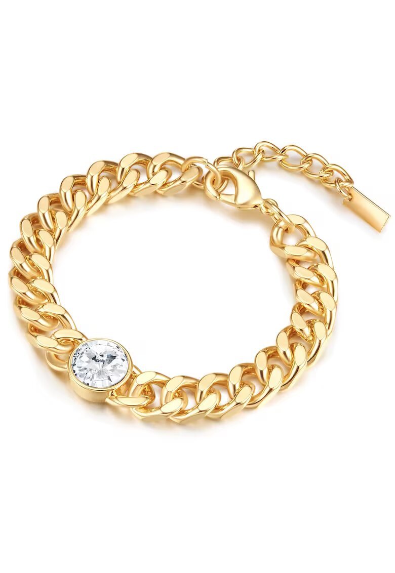 Lulu  Jane Bratara placata cu aur de 14K si cu zirconia 32117 - Auriu/Galben