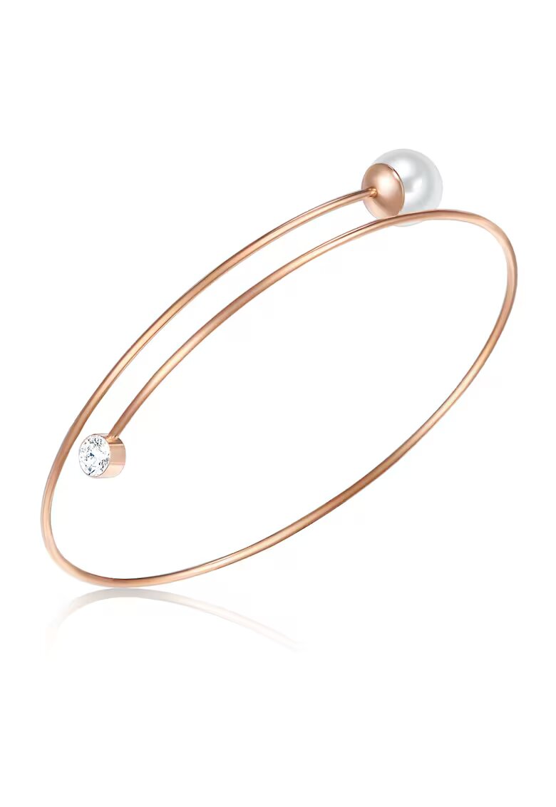 Lulu  Jane Bratara rigida placata cu aur de 14K - Auriu rose