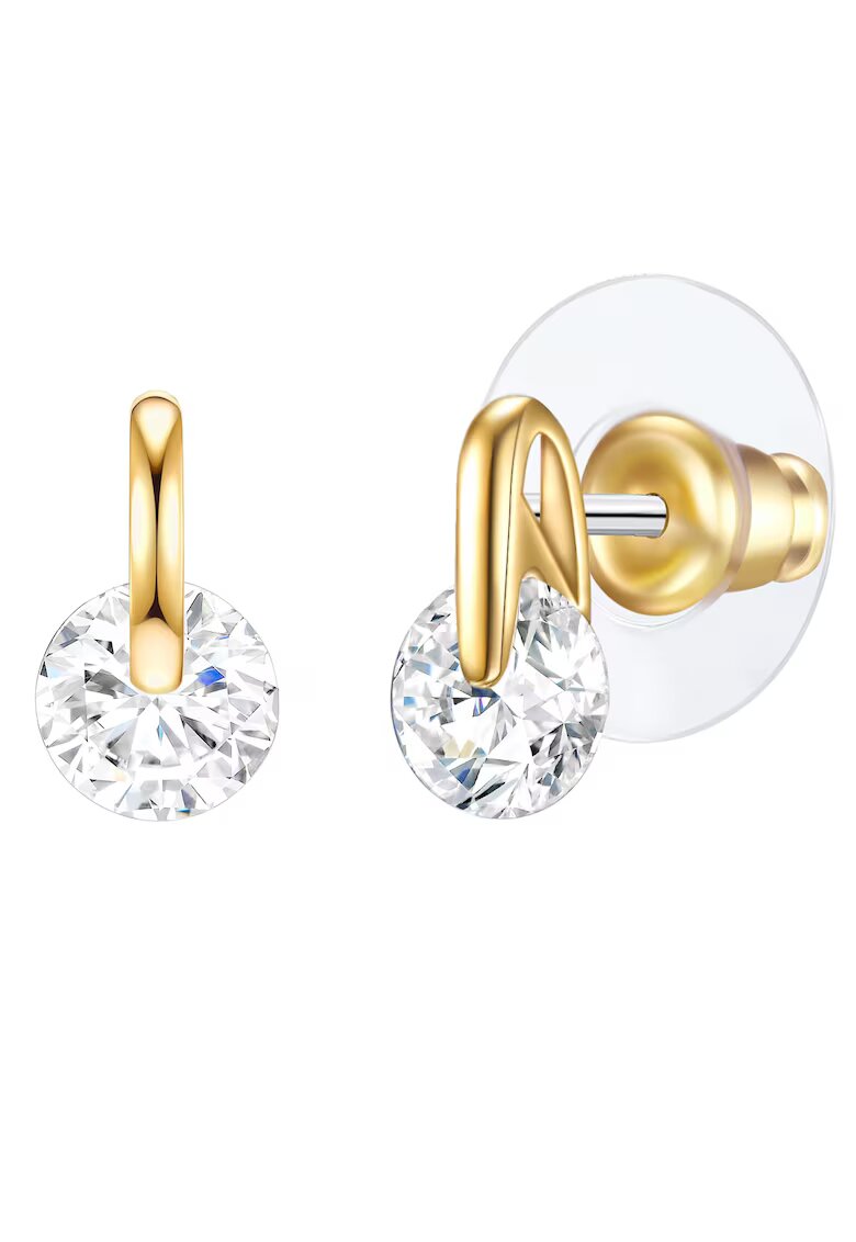 Lulu  Jane Cercei cu tija de aur de 14K filat cu zirconia - Auriu