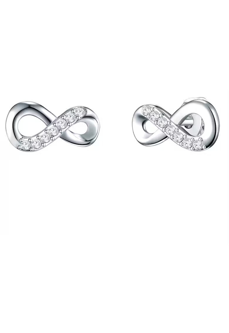 Lulu  Jane Cercei decorati cu zirconia - in forma de simbolul infinitului 32121 - Argintiu