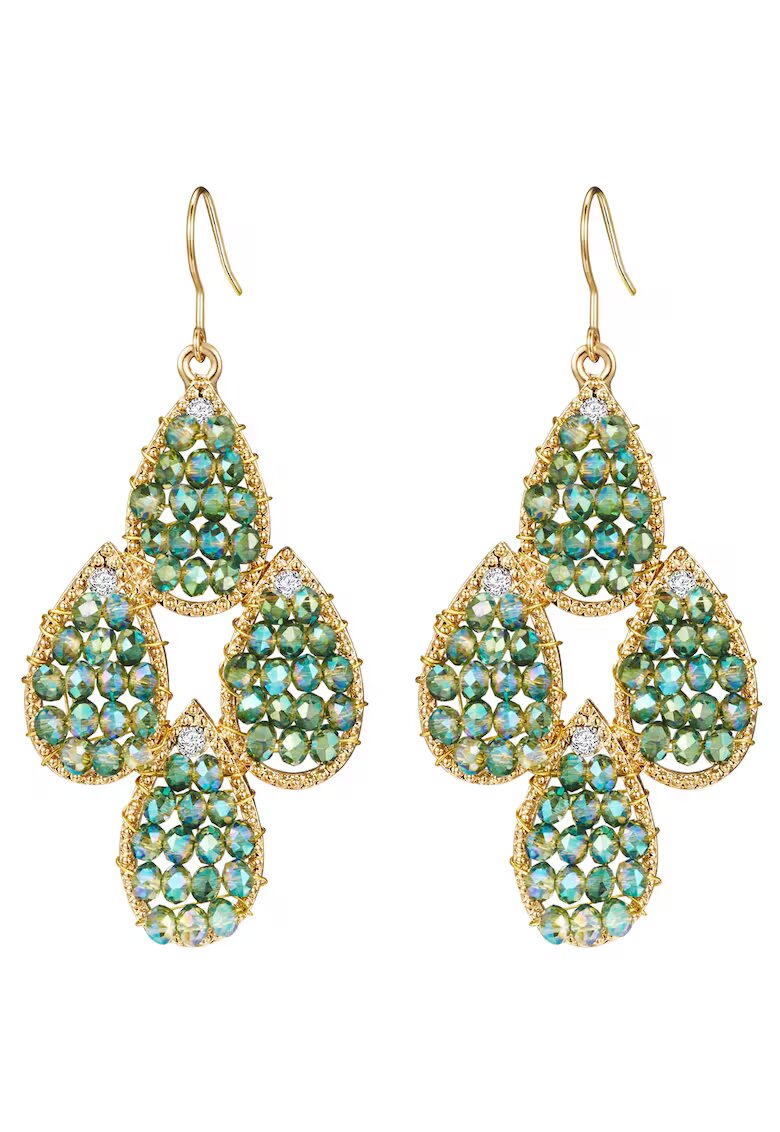 Lulu  Jane Cercei drop placati cu aur de 14K - Auriu