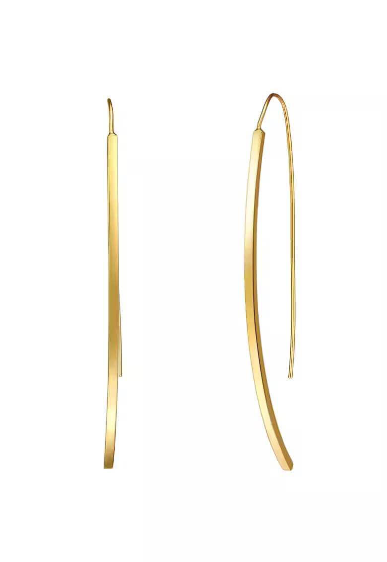 Lulu  Jane Cercei drop placati cu aur de 14K - Auriu