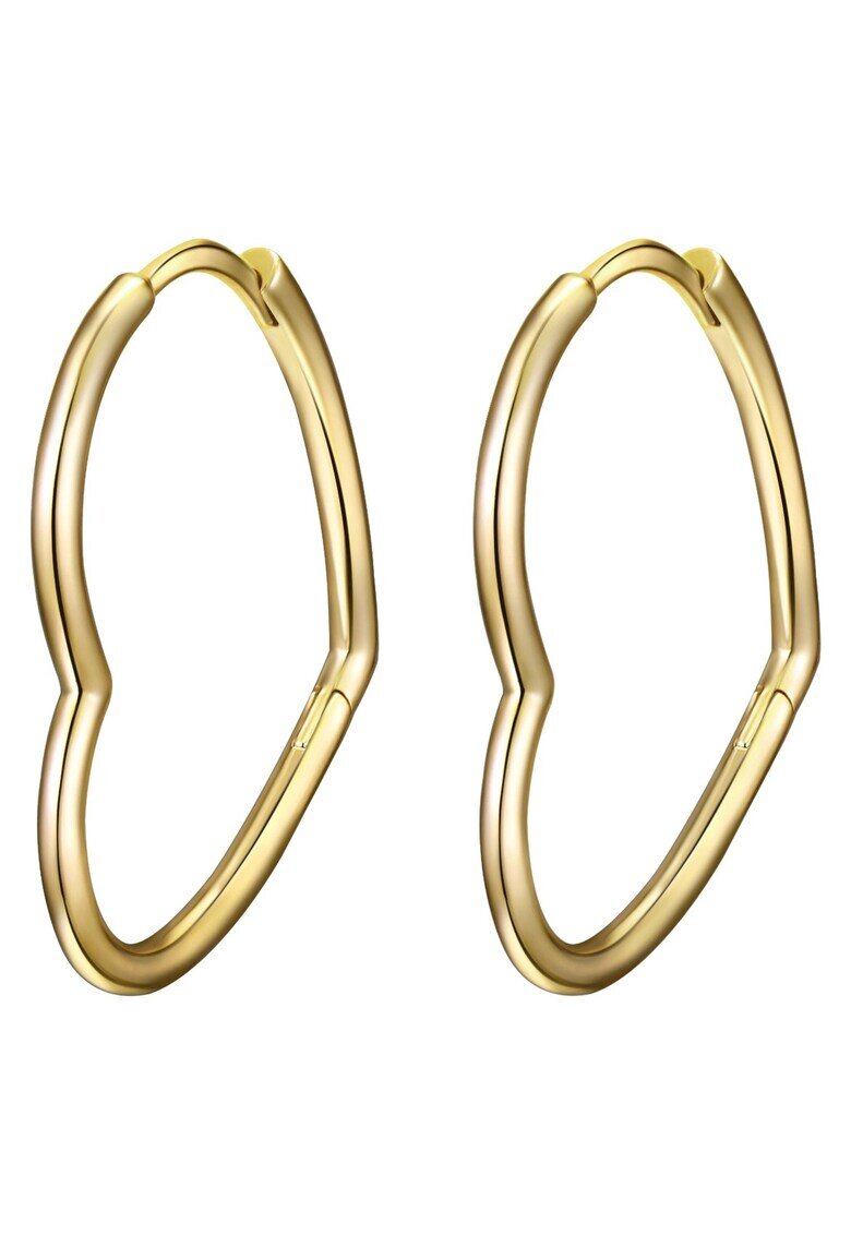 Lulu  Jane Cercei in forma de inima - placati cu aur de 14K - Auriu/Galben