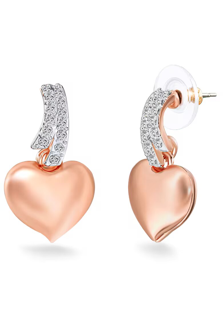 Lulu  Jane Cercei in forma de inima placati cu aur rose de 14K - Auriu rose