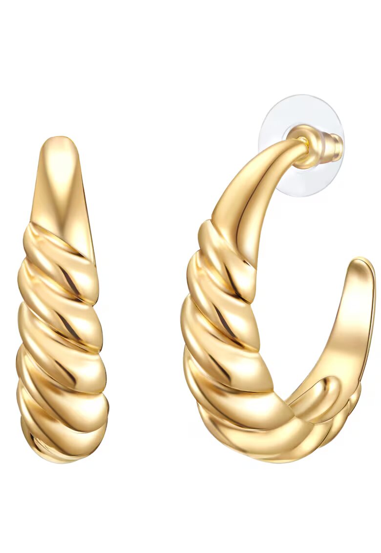 Lulu  Jane Cercei in forma de semiluna placati cu aur de 14K 32103 - Auriu/Galben