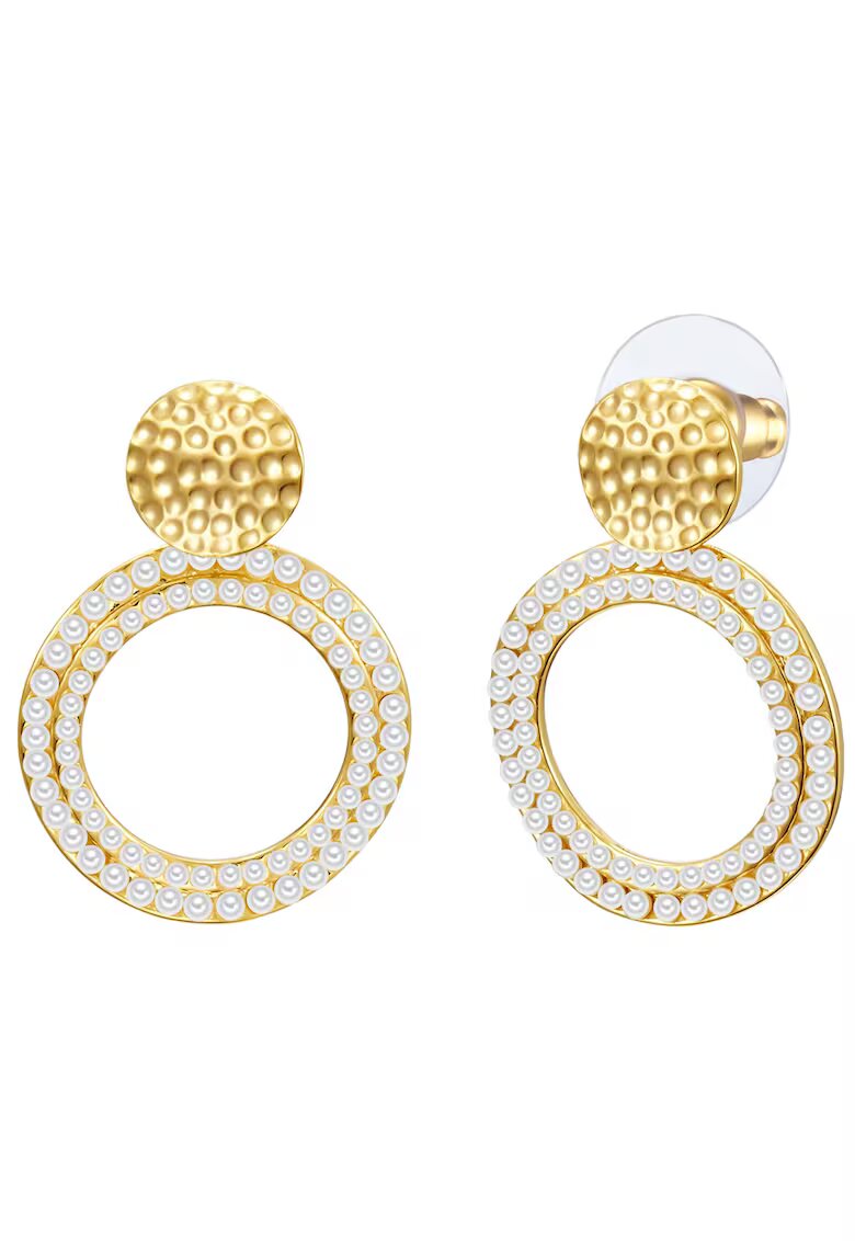 Lulu  Jane Cercei placati cu aur de 14K - cu zirconia 32097 - Auriu/Galben