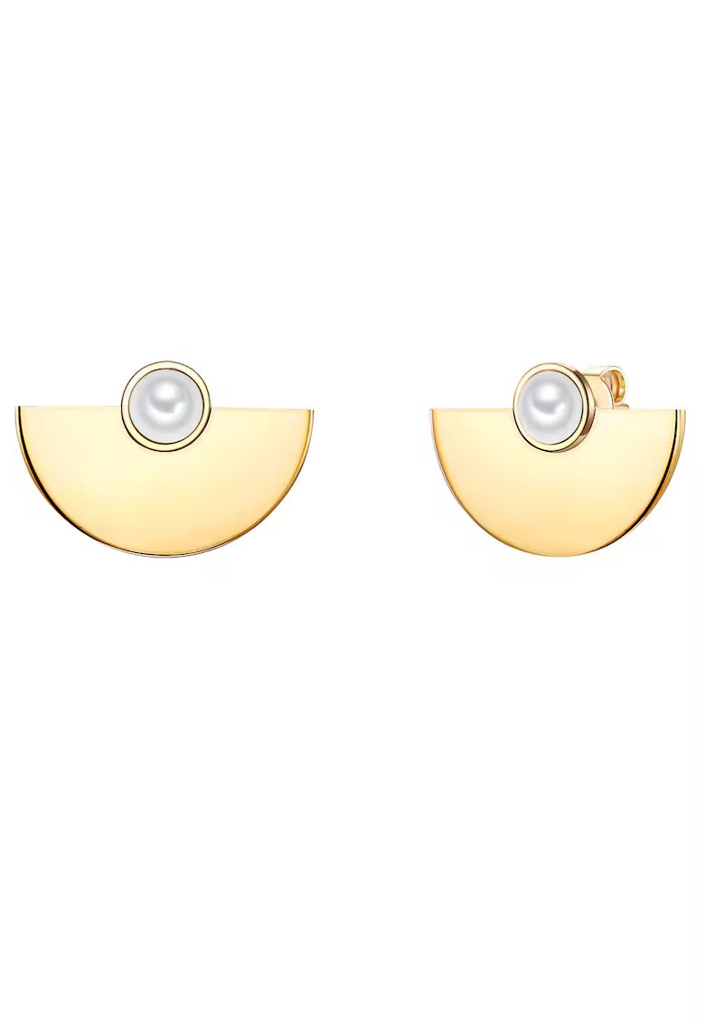 Lulu  Jane Cercei placati cu aur de 14K si cu perle shell - Auriu