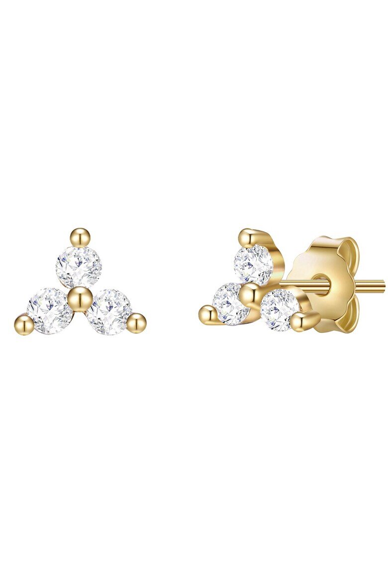 Lulu  Jane Cercei placati cu aur de 14K si cu tija - Auriu/Galben