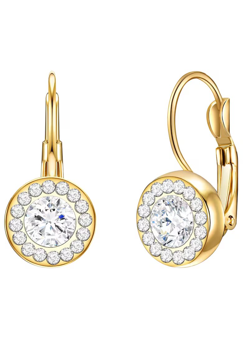 Lulu  Jane Cercei placati cu aur de 14K si decorati cu cristale - Auriu