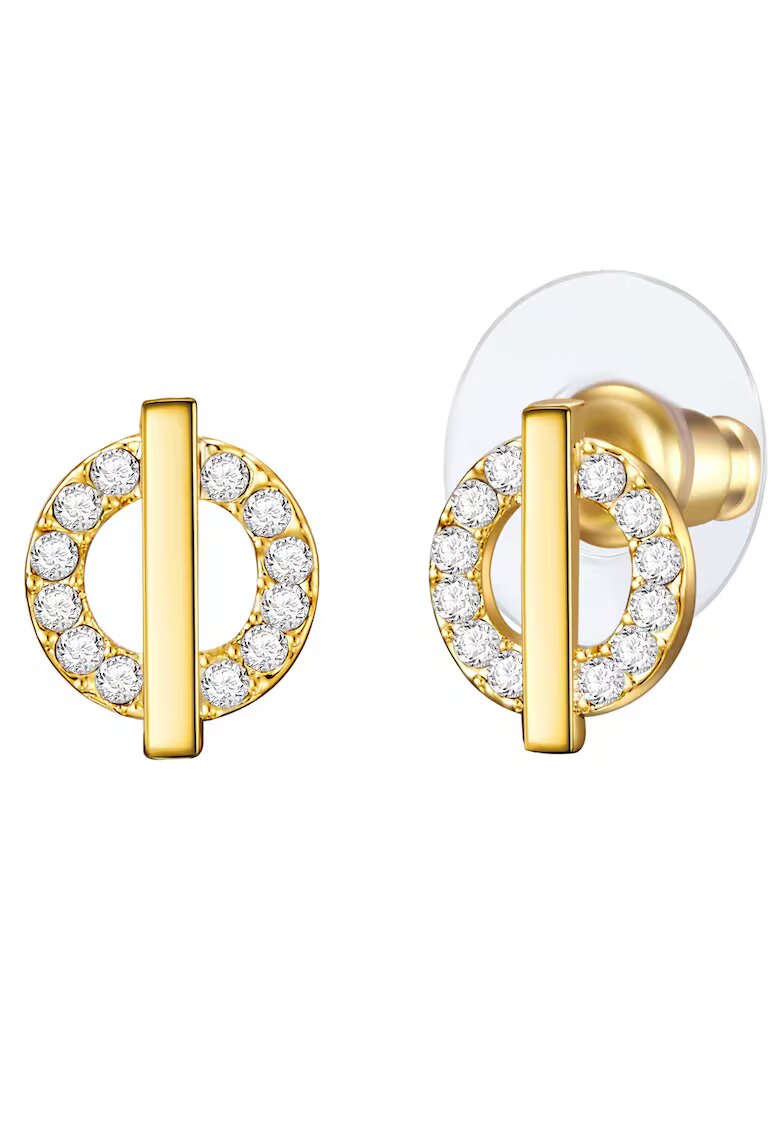 Lulu  Jane Cercei placati cu aur de 14K si decorati cu cristale - Auriu
