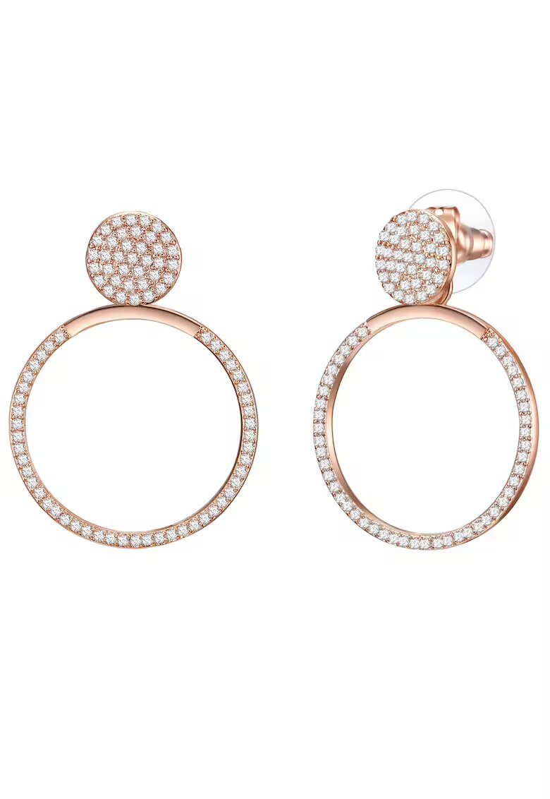Lulu  Jane Cercei placati cu aur de 14K si decorati cu zirconia - Auriu rose