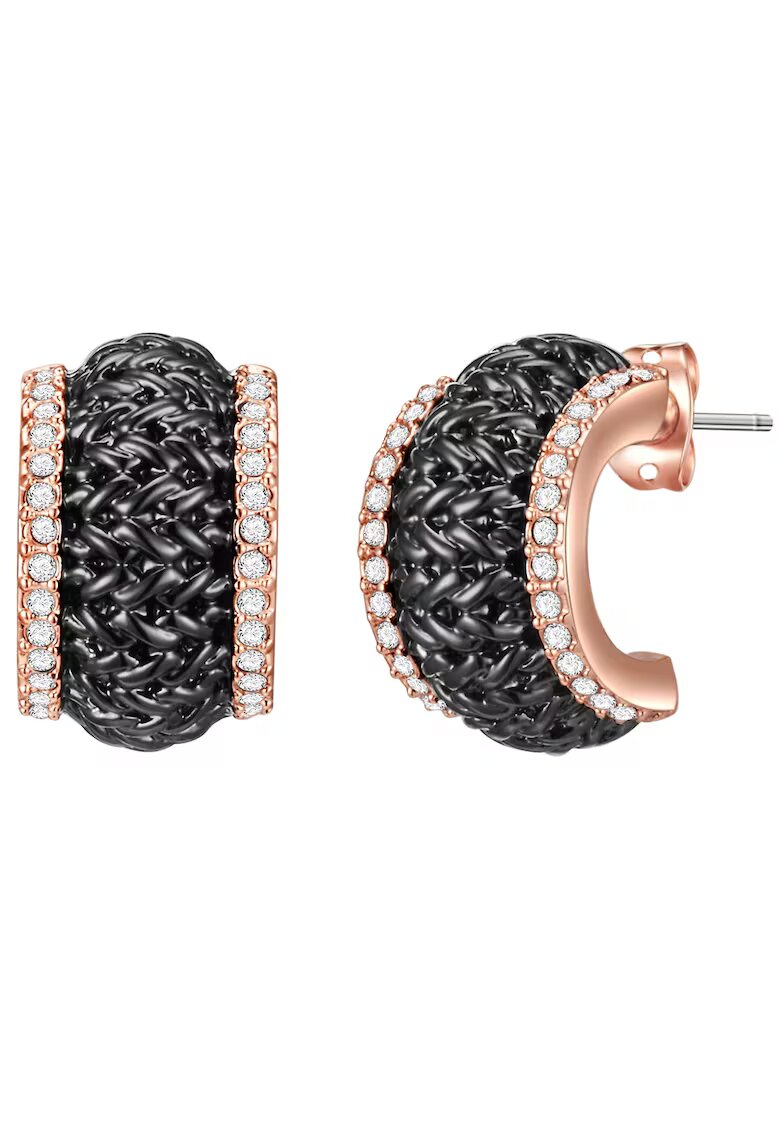 Lulu  Jane Cercei placati cu aur rose de 14K si decorati cu cristale - Auriu rose