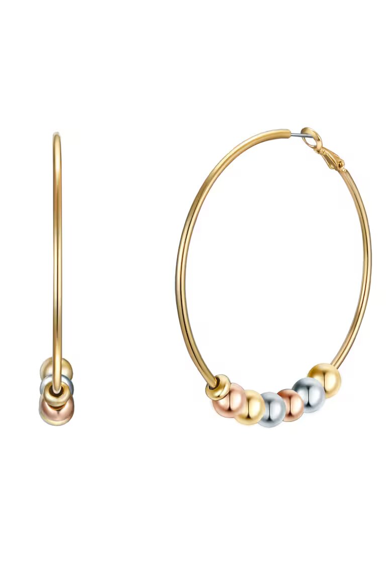 Lulu  Jane Cercei rotunzi placati cu aur de 14K - Auriu