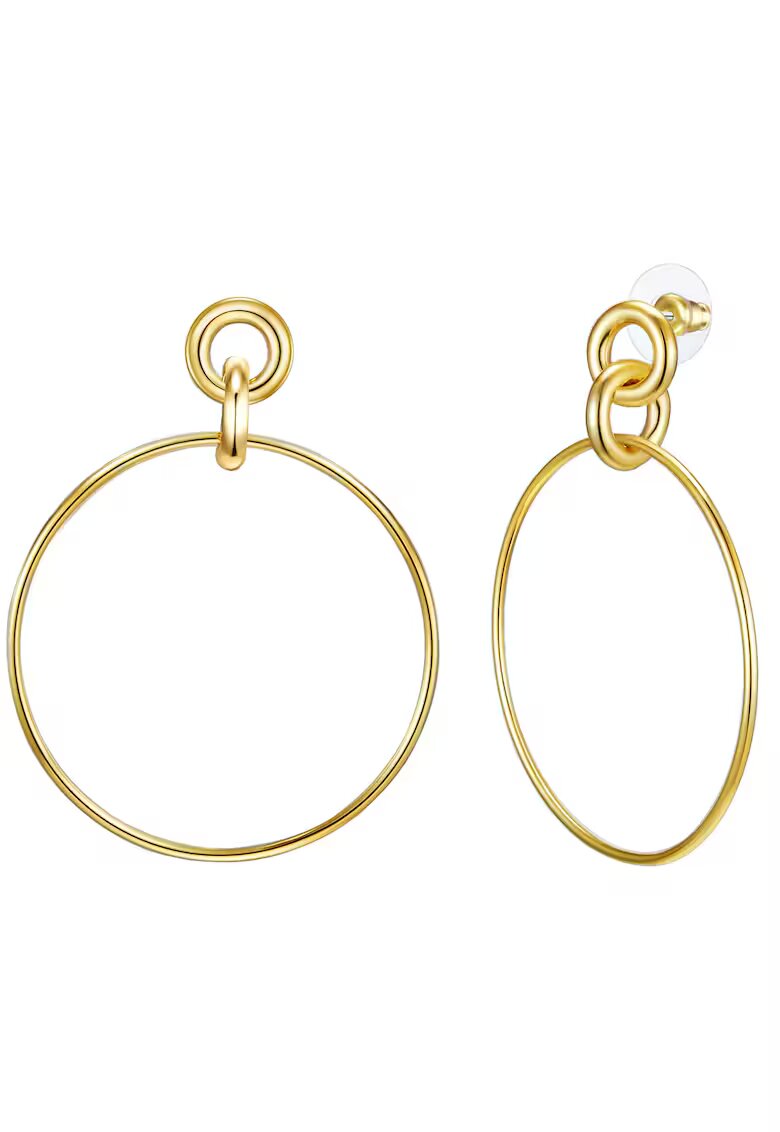 Lulu  Jane Cercei rotunzi placati cu aur de 14K - Auriu