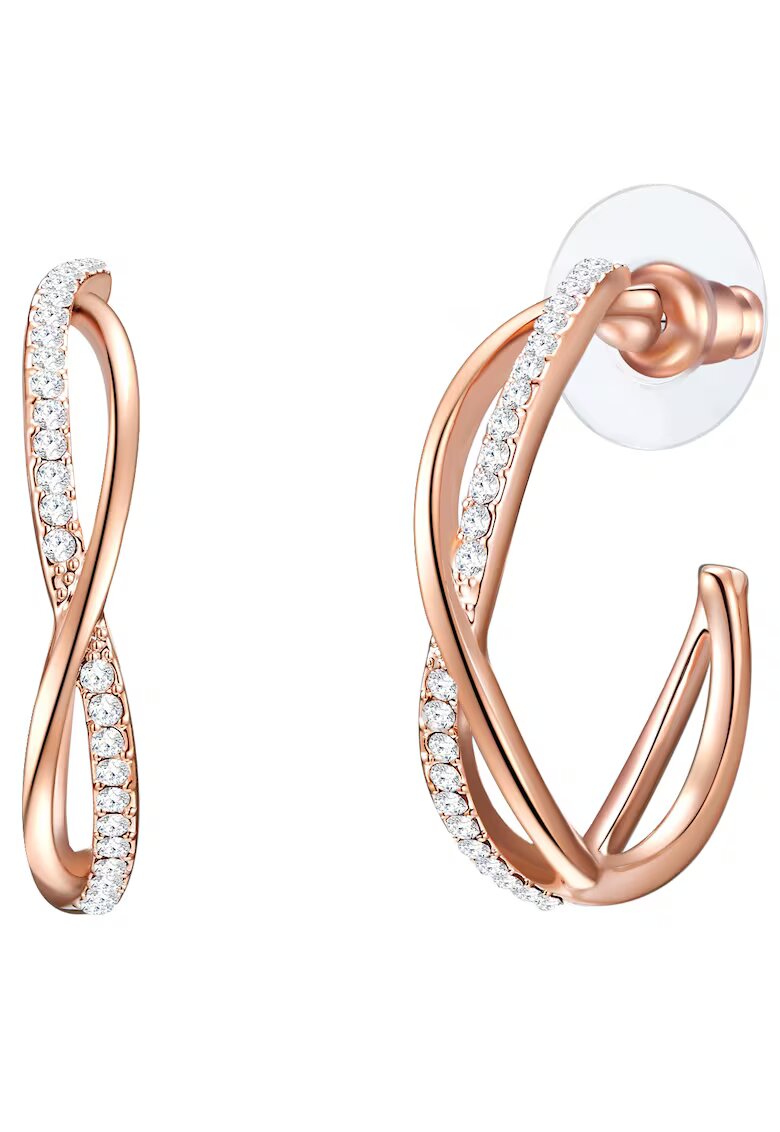 Lulu  Jane Cercei rotunzi placati cu aur de 14K - Auriu rose