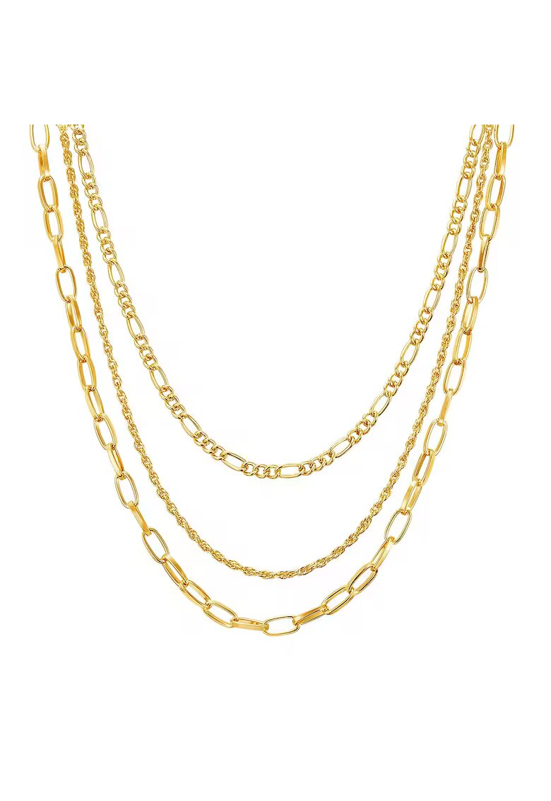 Lulu  Jane Colier cu siraguri multiple placat cu aur de 14K - Auriu rose
