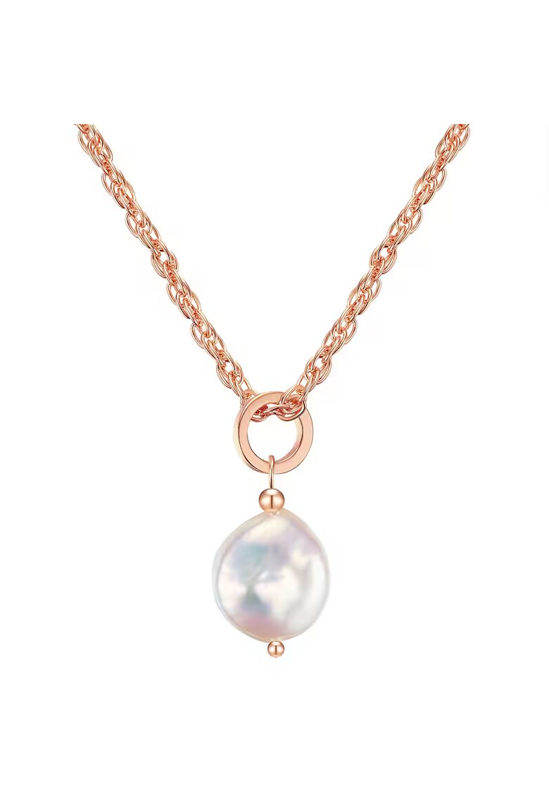 Lulu  Jane Colier de aur de 14K filat - cu pandantiv cu perla - Auriu rose