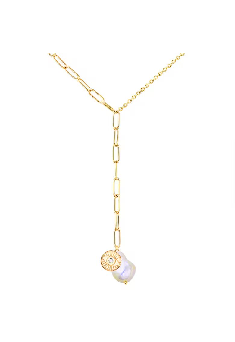 Lulu  Jane Colier placat cu aur de 14K - Auriu