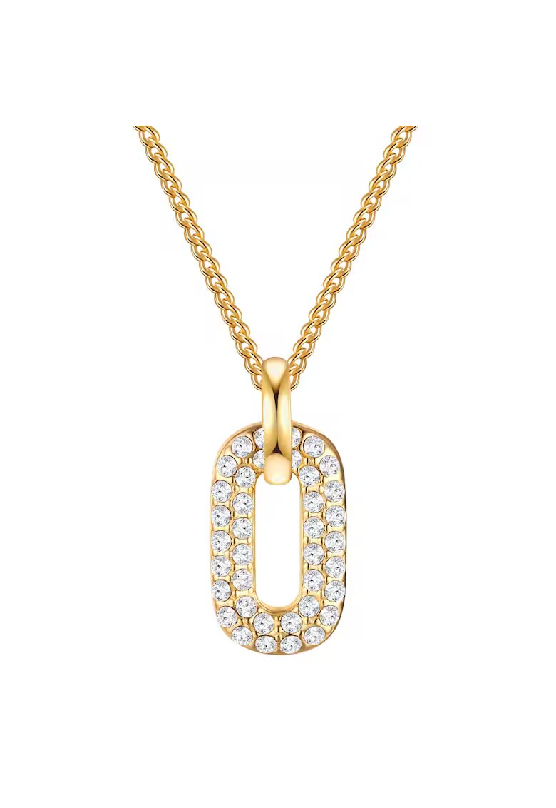 Lulu  Jane Colier placat cu aur de 14K - cu pandantiv din cristale europene - Auriu/Galben