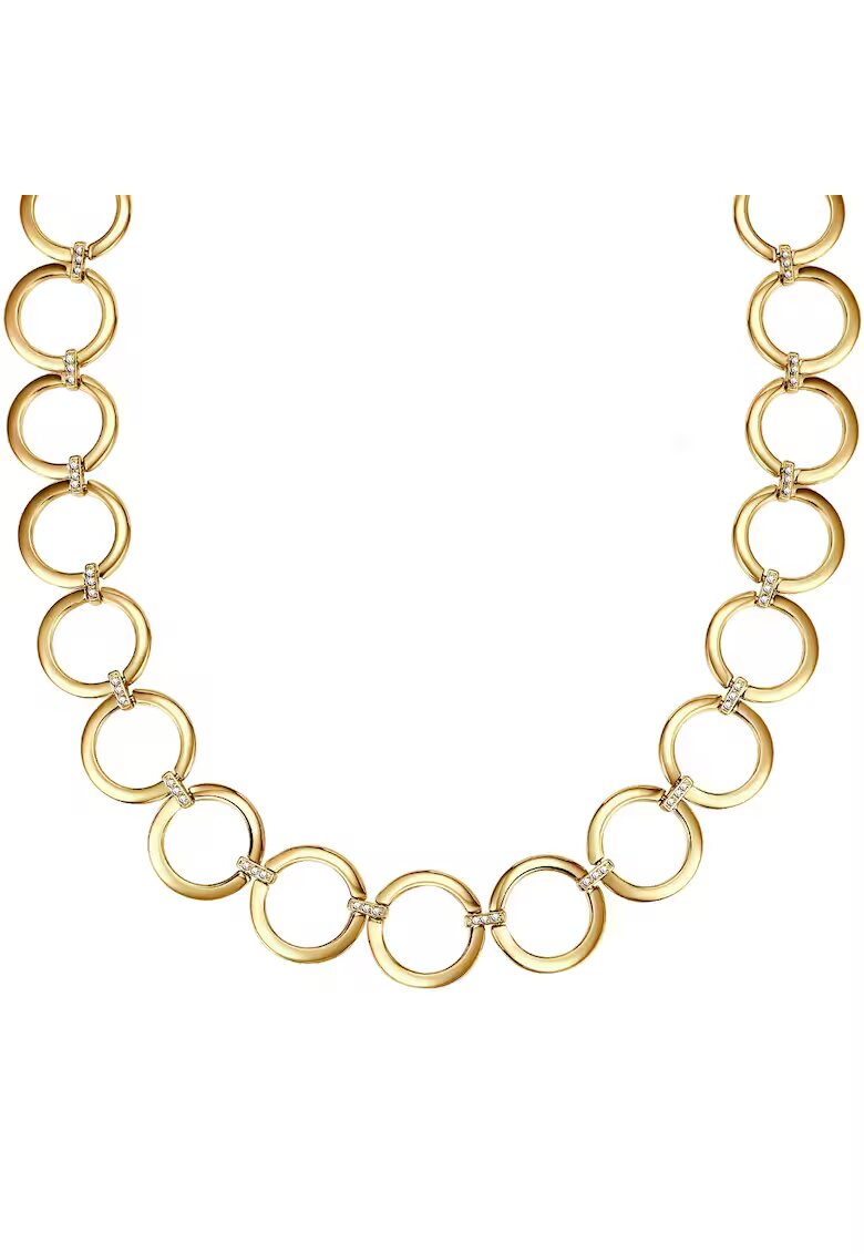 Lulu  Jane Colier placat cu aur de 14K si decorat cu cristale europene - Auriu