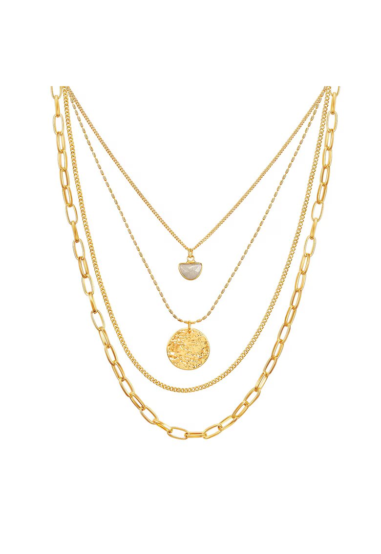 Lulu  Jane Colier stratificat placat cu aur de 14K - Auriu
