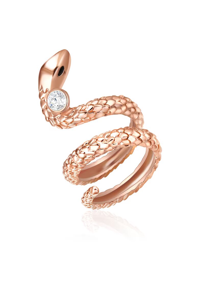 Lulu  Jane Inel in forma de sarpe placat cu aur de 14K