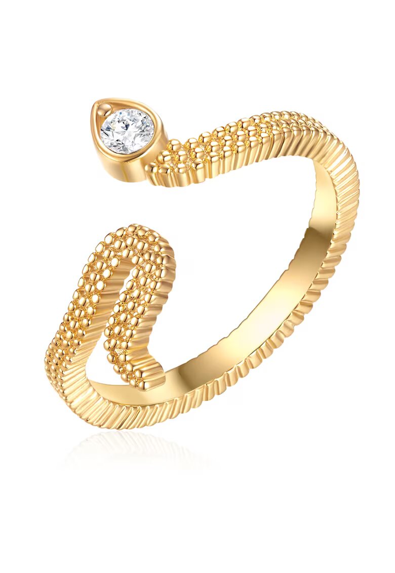Lulu  Jane Inel placat cu aur de 14K