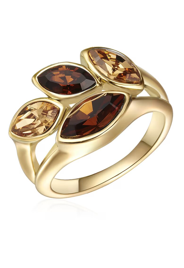 Lulu  Jane Inel placat cu aur de 14K - cu cristale