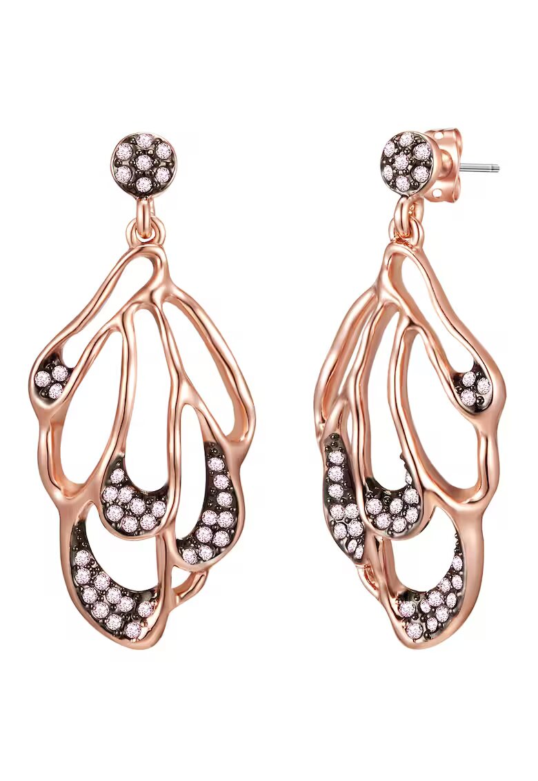Lulu  Jane Yokoamii - Cercei placati cu aur de 14K si decorati cu perle de apa dulce - Auriu rose