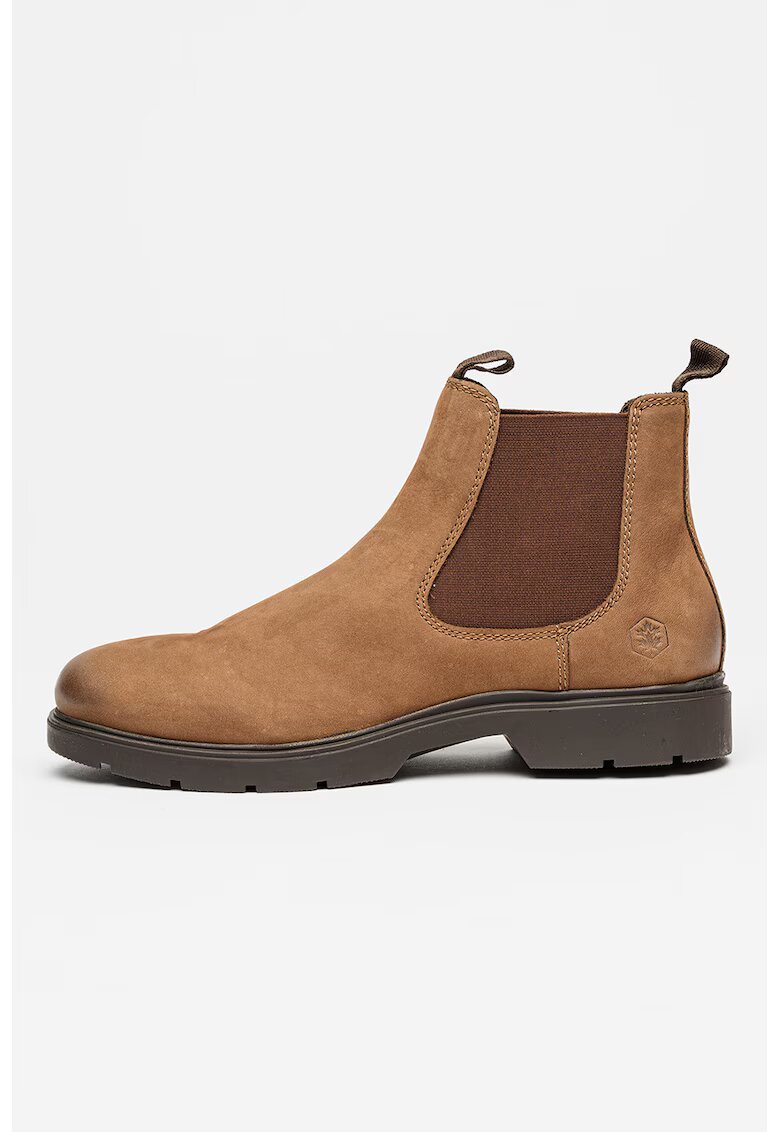 Lumberjack Ghete Chelsea din piele nabuc Charlie - Maro inchis