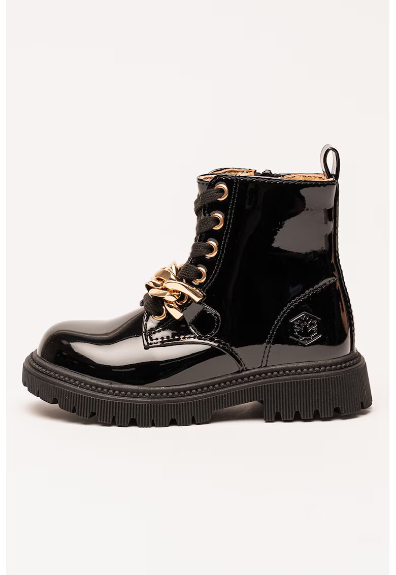 Lumberjack Ghete cu aspect lacuit - Negru/Bronz