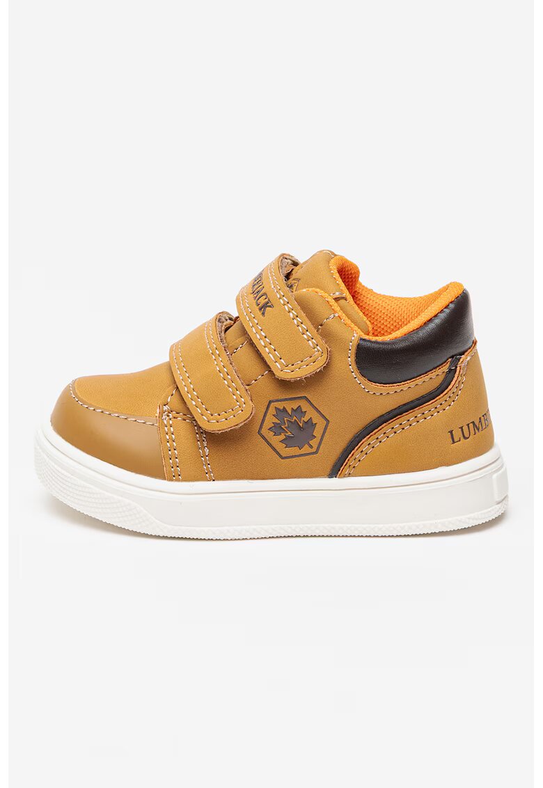 Lumberjack Pantofi din piele cu barete cu inchidere velcro - Galben sofran