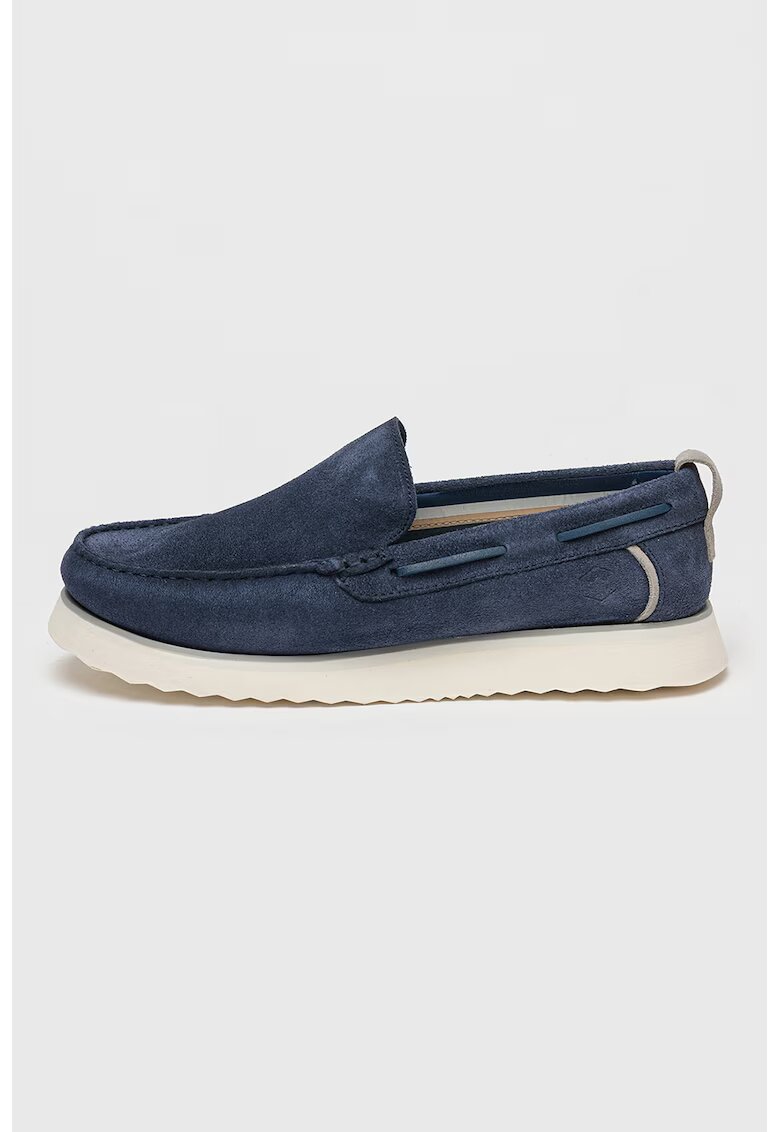 Lumberjack Pantofi loafer de piele intoarsa - Albastru inchis/Alb murdar