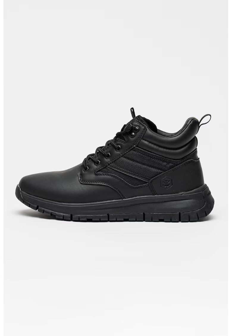Lumberjack Pantofi sport inalti cu insertii textile - Negru