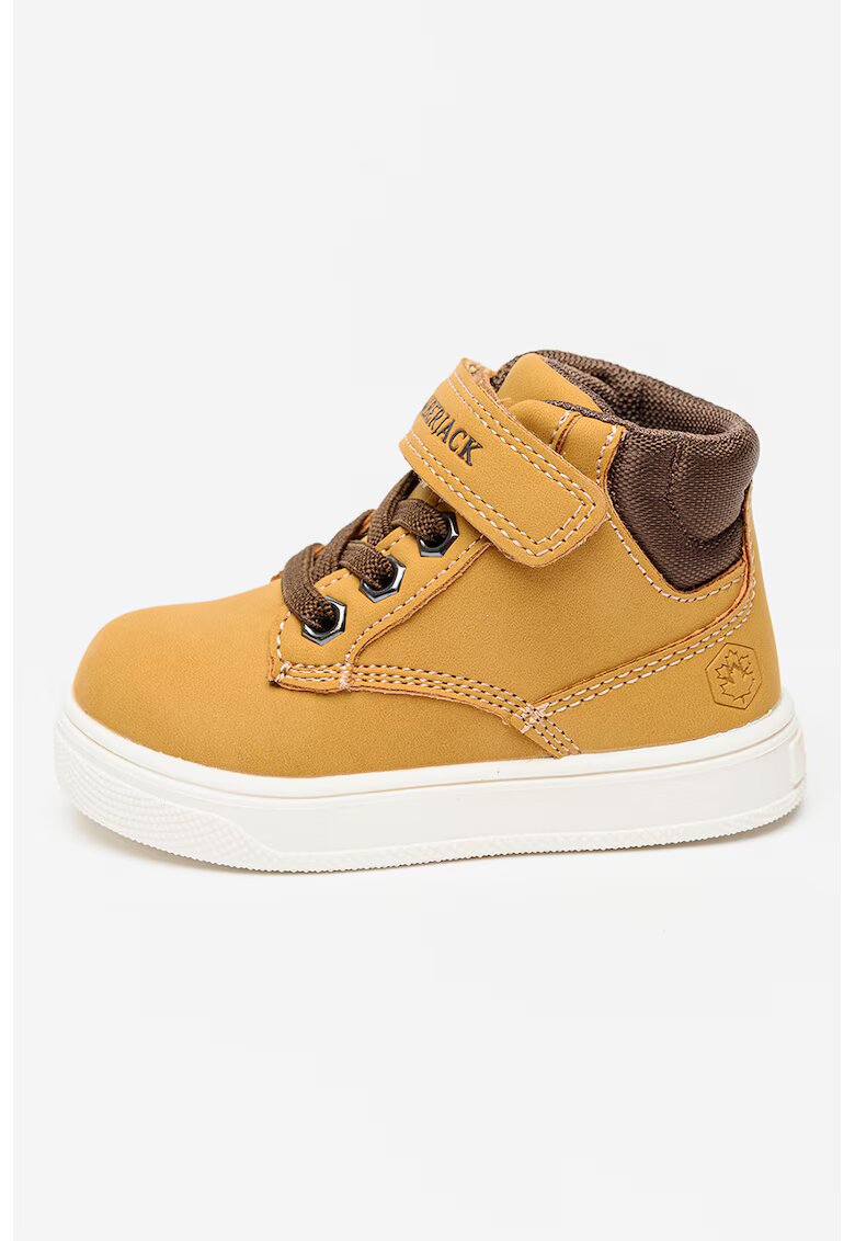 Lumberjack Pantofi sport inalti cu velcro Moby - Maro camel