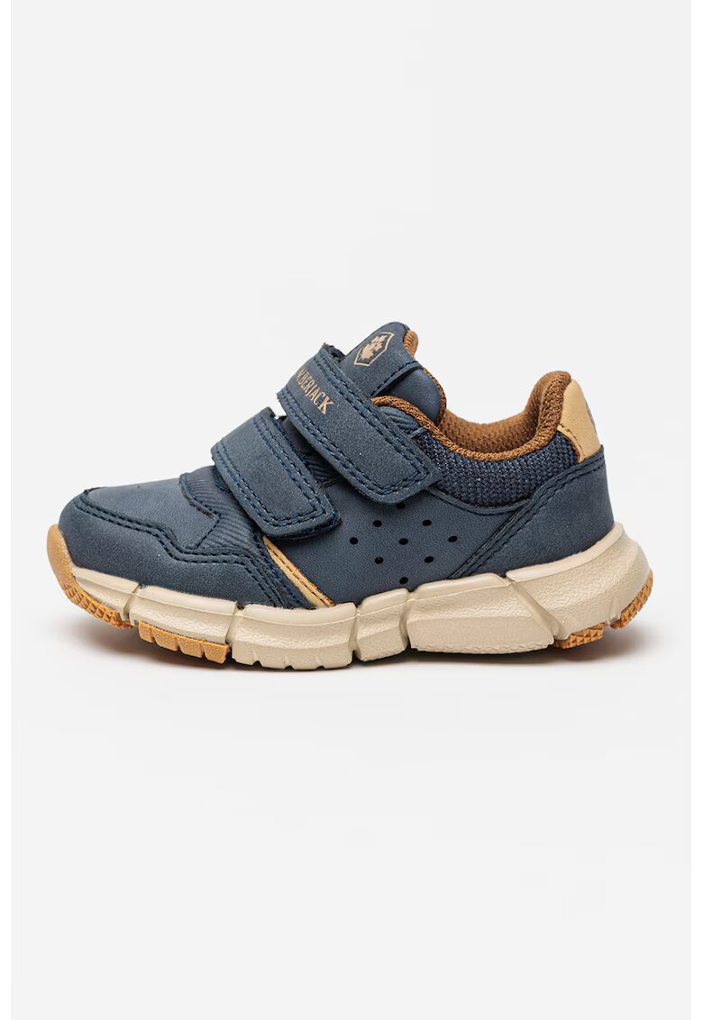 Lumberjack Pantofi sport low-cut cu velcro - Albastru prafuit/Maro nisip