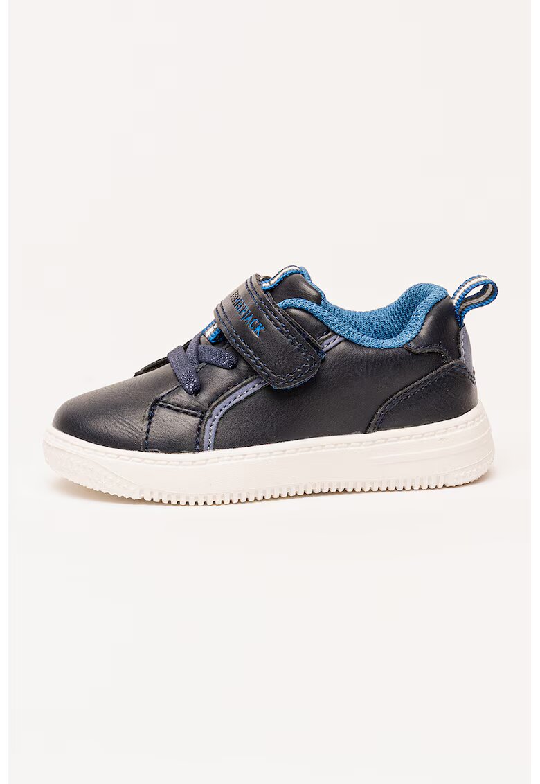 Lumberjack Pantofi sport low-cut de piele ecologica cu sireturi elastice - Albastru ultramarin