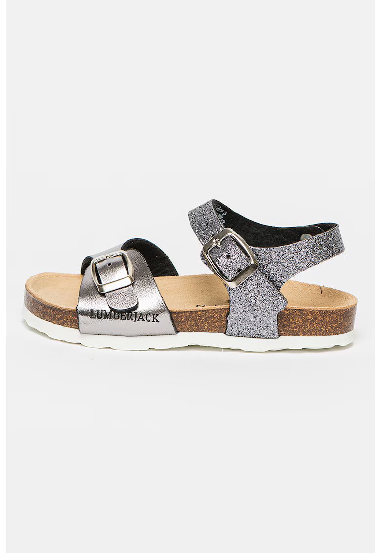 Lumberjack Sandale stralucitoare cu catarame ajustabile Bling - Argintiu