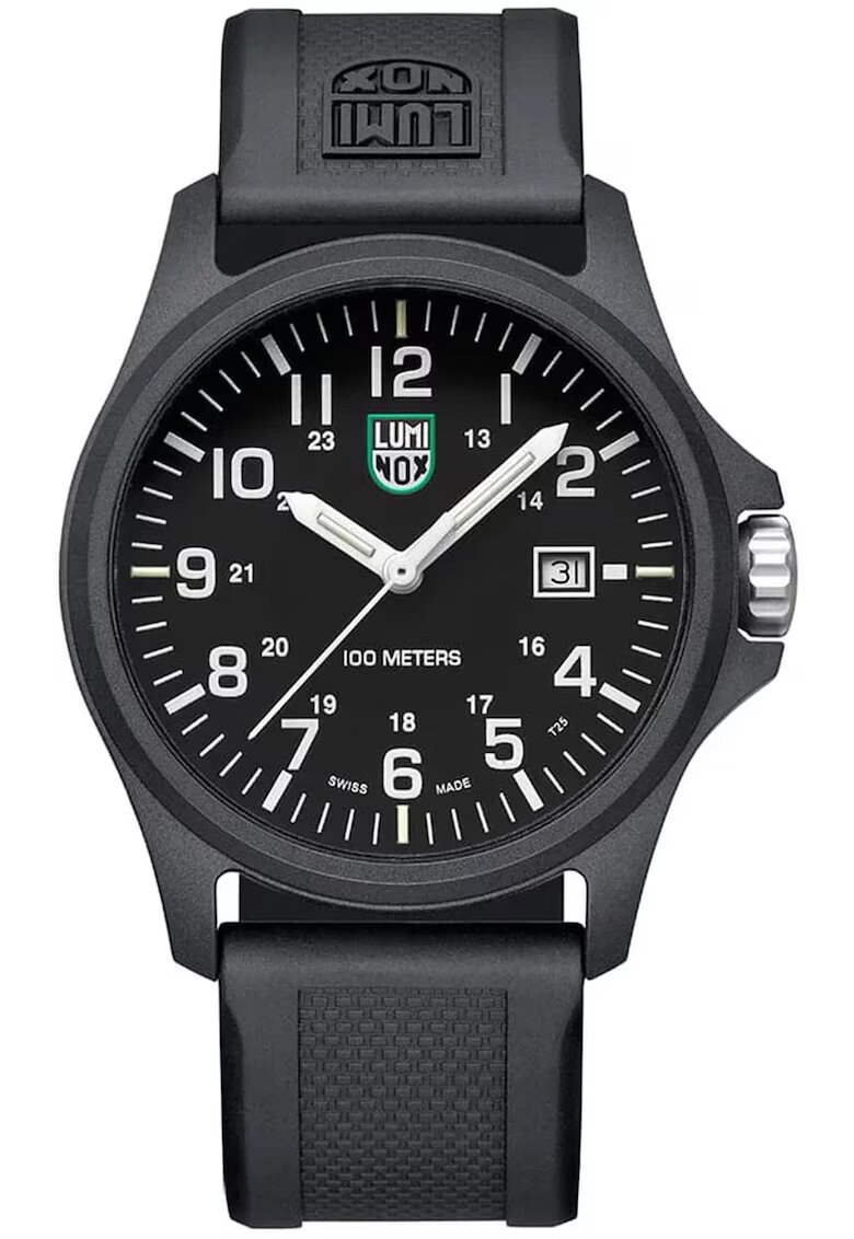 Luminox Ceas barbatesc Carbonox 2400 - rezistent la apa 100m - carcasa carbon - bratara cauciuc - negru
