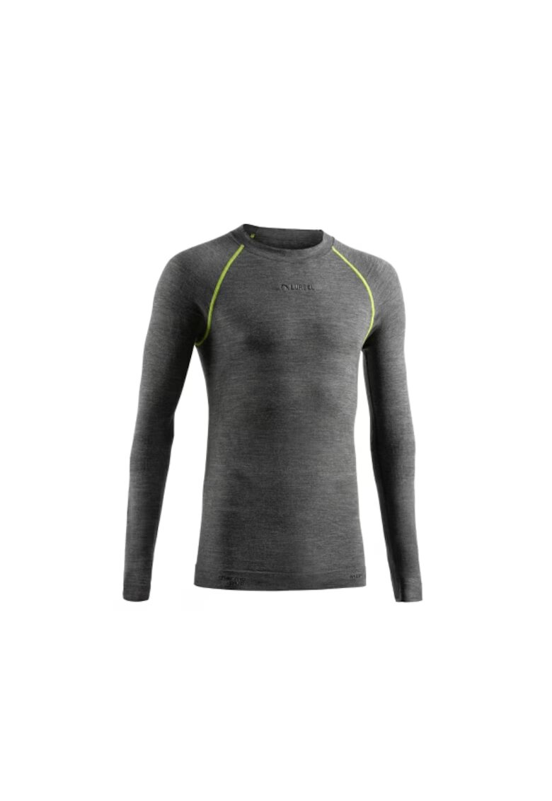 Lurbel Tricou termic cu maneca lunga barbati - Merino - gri-verde