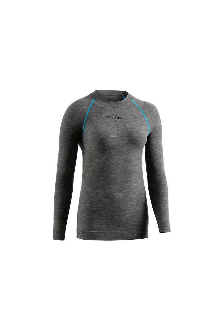 Lurbel Tricou termic cu maneca lunga femei - Merino - gri-turcoaz
