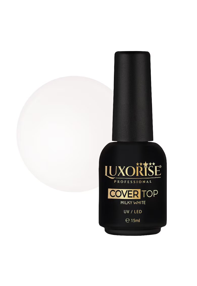 Luxorise Cover Top Coat Milky White 15ml