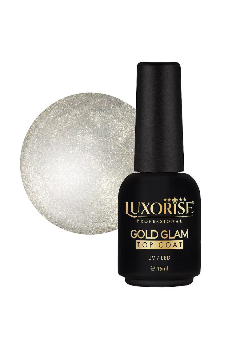 Luxorise Gold Glam Top Coat 15ml