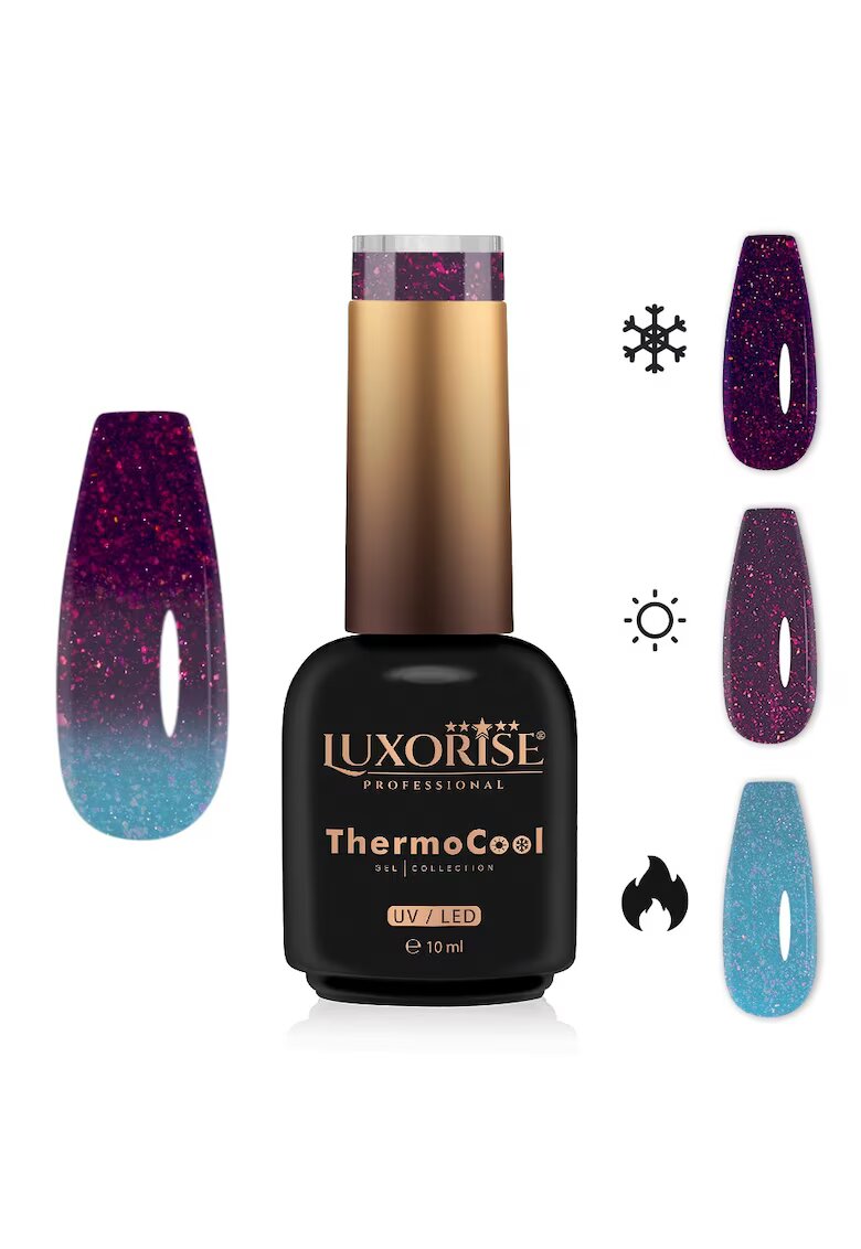 Luxorise Oja Semipermanenta Termica 3 Culori ThermoCool - Cosmic Sheen 10ml