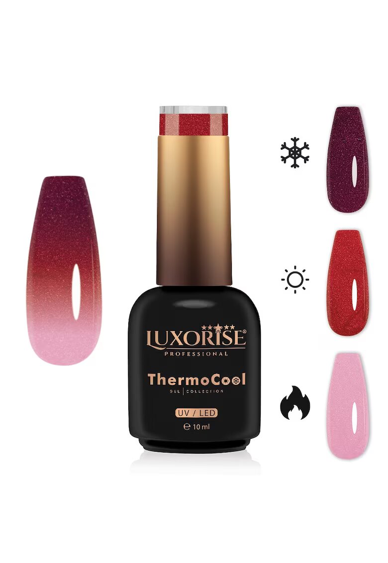 Luxorise Oja Semipermanenta Termica 3 Culori ThermoCool - Pinky Secret 10ml