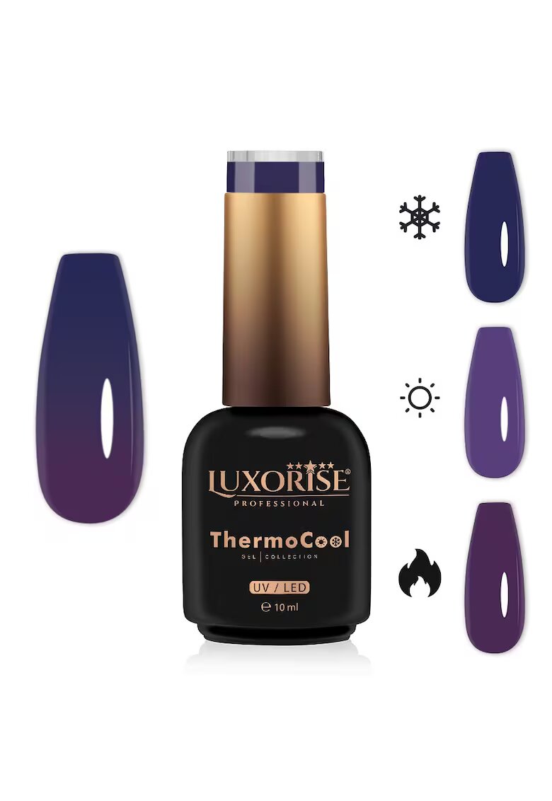 Luxorise Oja Semipermanenta Termica 3 Culori ThermoCool - Plum Affair 10ml