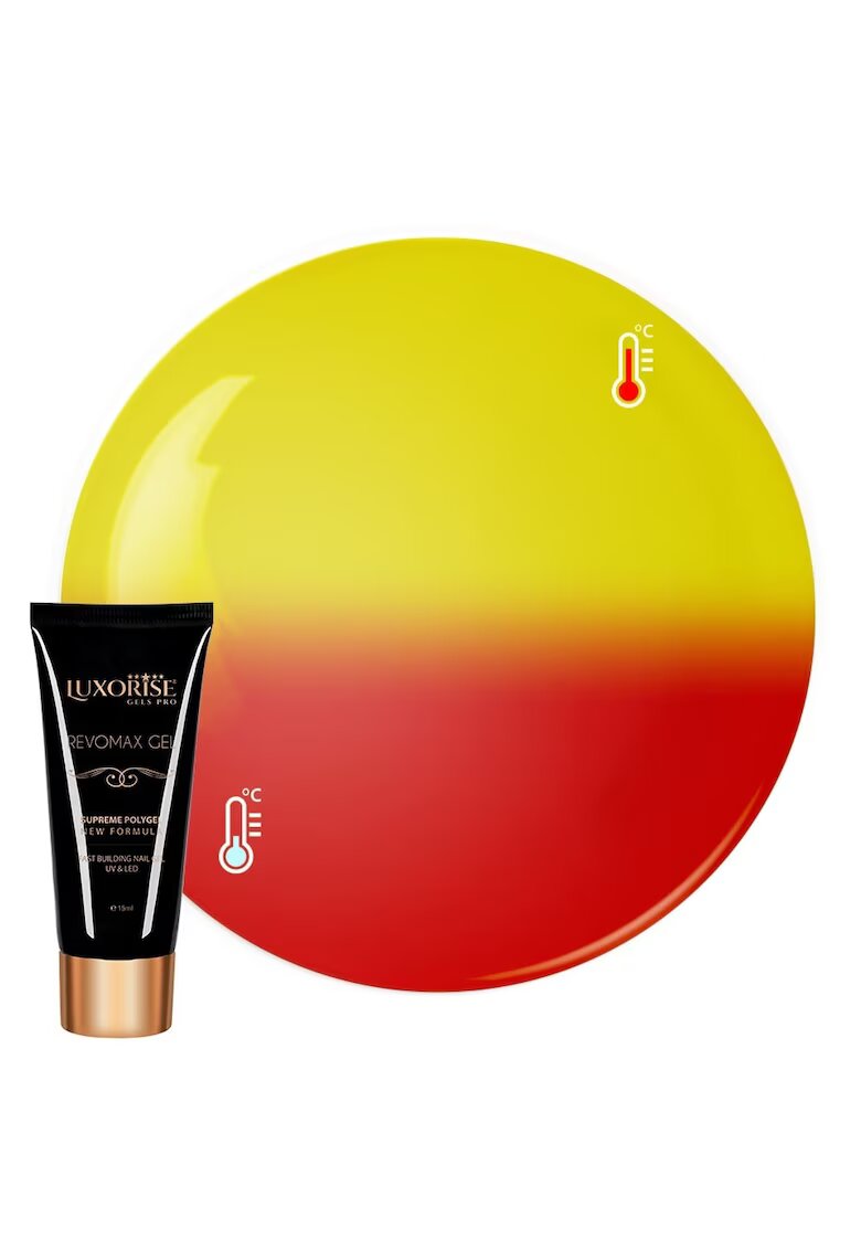 Luxorise Polygel Thermo REVOMAX GEL Fiery Rose - 15ml