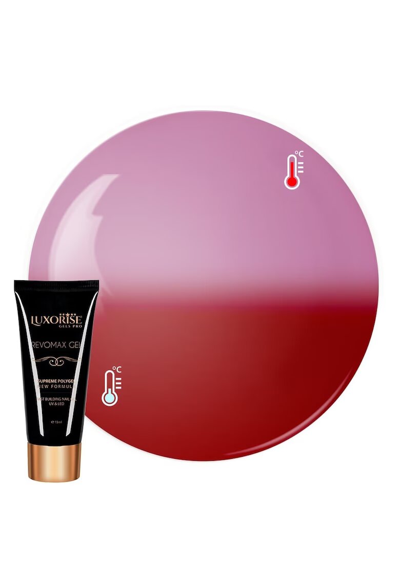 Luxorise Polygel Thermo REVOMAX GEL Ruby Flaming - 15ml