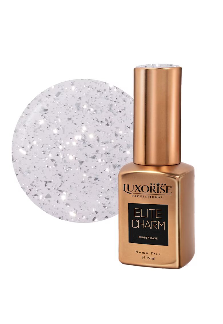 Luxorise Rubber Base Hema Free ELITE CHARM - Platinum Radiance 15ml